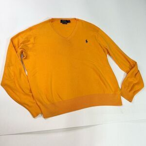 Polo Ralph Lauren V-Neck Sweater in Orange